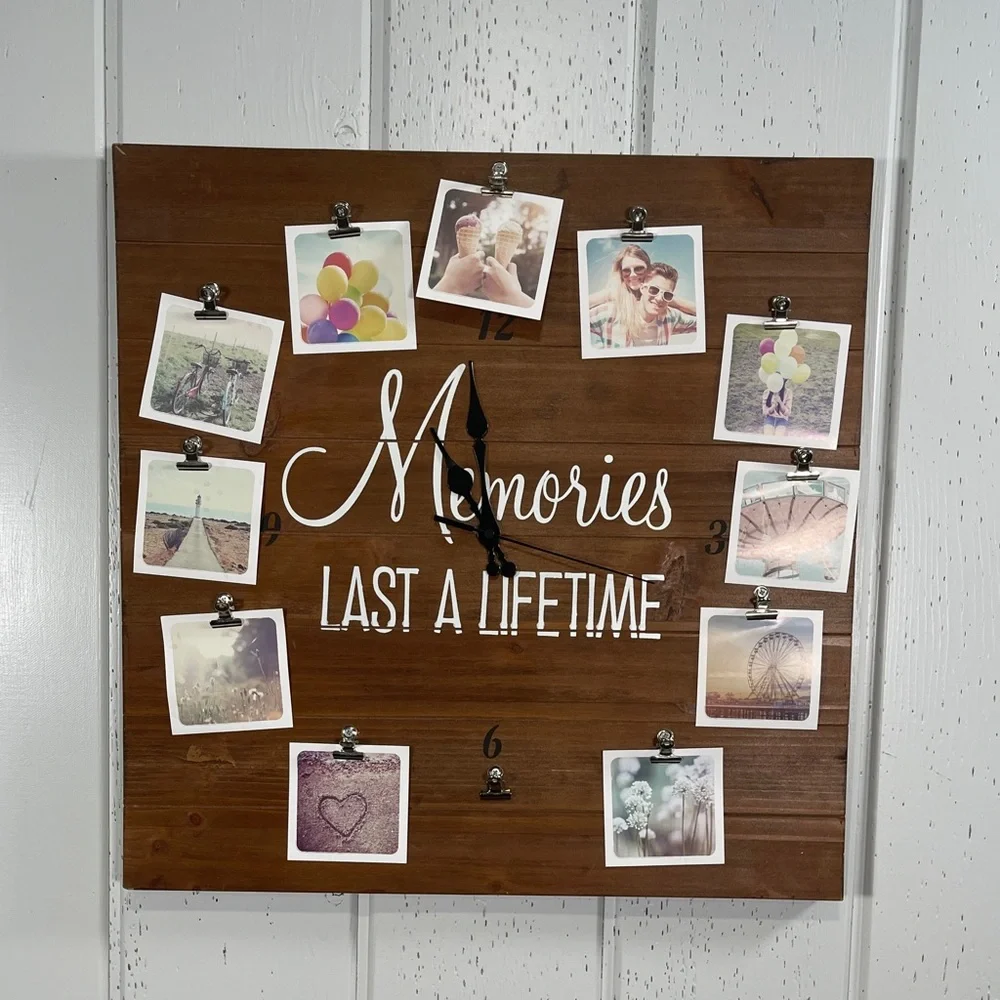 *NWT Custom Memory Board Wall Clock